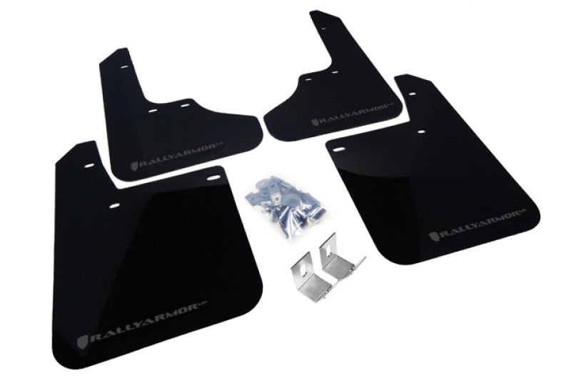 Rally Armor 1993-2001 Subaru Impreza UR Black Mud Flap w/ Grey Logo MF2-UR-BLK/GRY