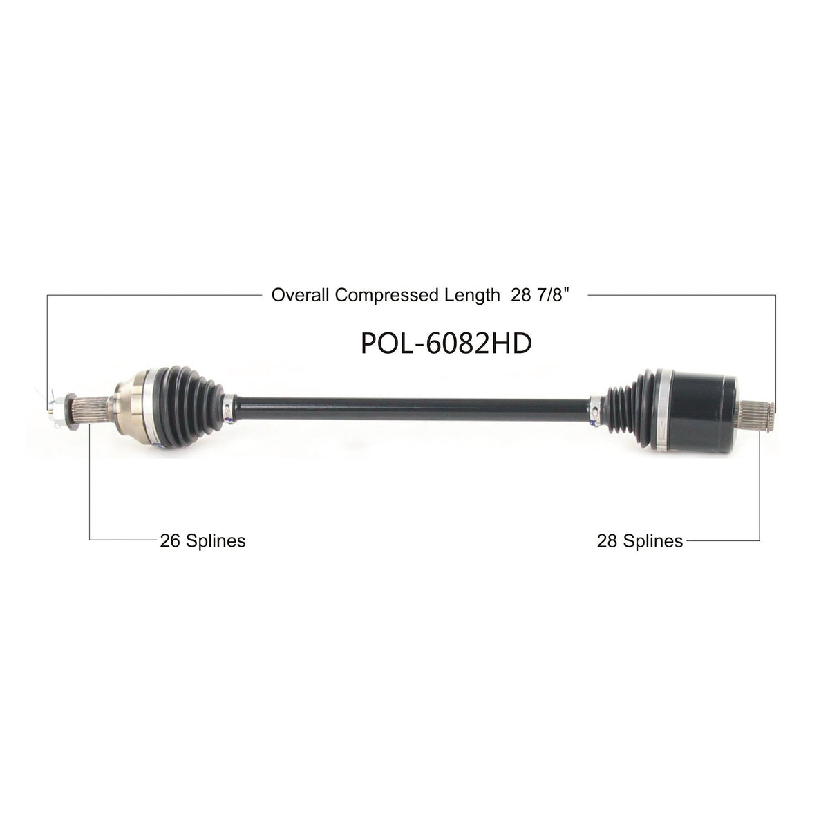 OPEN TRAILHd 2.0 Axle Rear PolPOL-6082HD