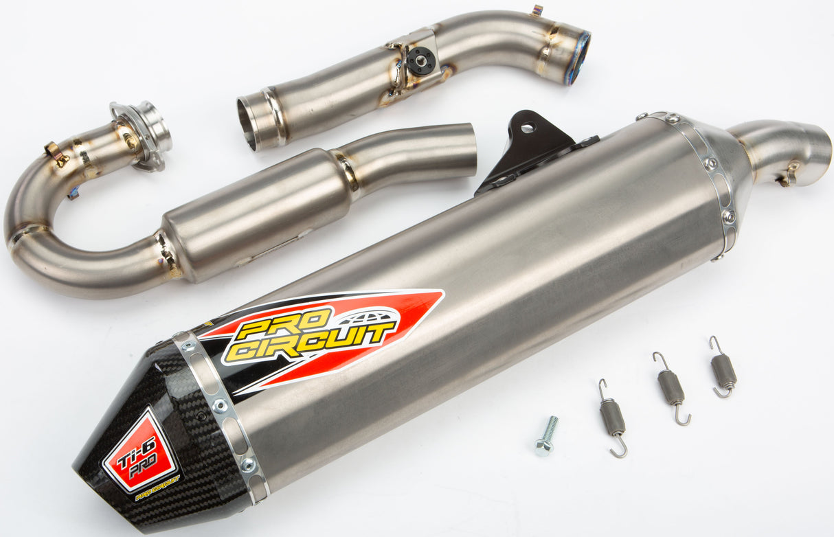 PRO CIRCUIT Ti-6 Pro Exhaust System W/Carbon End Cap 0341445FP