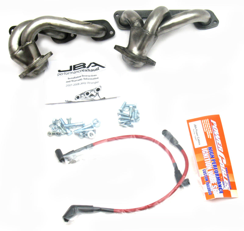 JBA 07-11 Jeep 3.8L V6 1-1/2in Primary Raw 409SS Cat4Ward Header 1528S