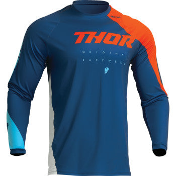 THOR Youth Sector Edge Jersey - Navy/Orange - 2XS 2912-2239
