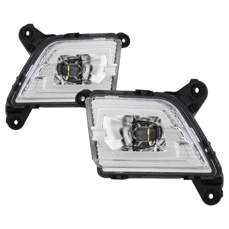 Spyder 19-20 Chevy Silverado 1500 OEM Style Full LED Fog Light w/Switch - Clear (Wont Fit RPO U12) 5086983