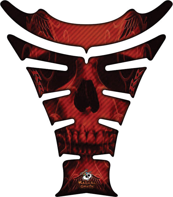 RASCAL GRAFIK Tank Pad Hon Cbr1000rr Carb Red Skull RA36525
