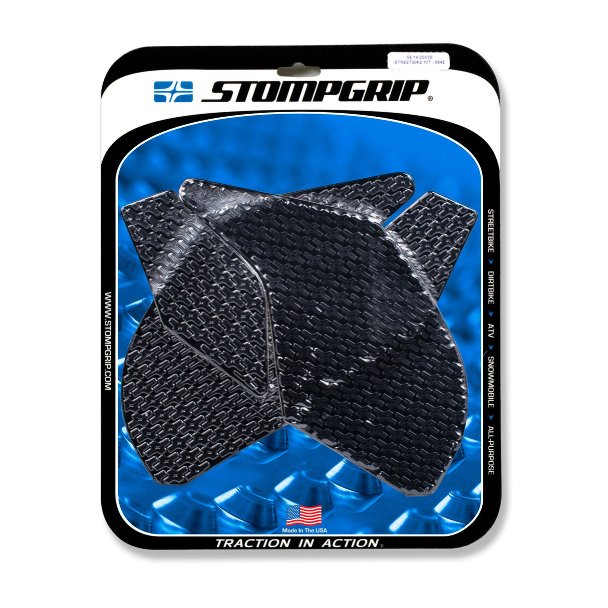 STOMPGRIP Tank Pad Kit Icon Black 55-14-0043B