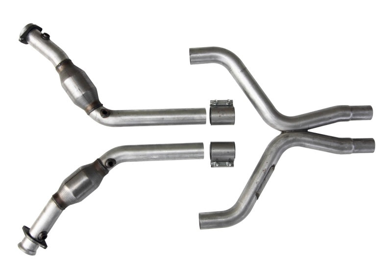 BBK 11-14 Mustang 3.7 V6 High Flow X Pipe With Catalytic Converters - 2-1/2 1814