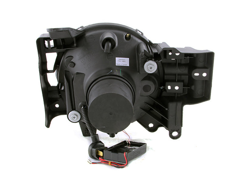 ANZO 2007-2013 Toyota Fj Cruiser Projector Headlights w/ Halo Black 111116