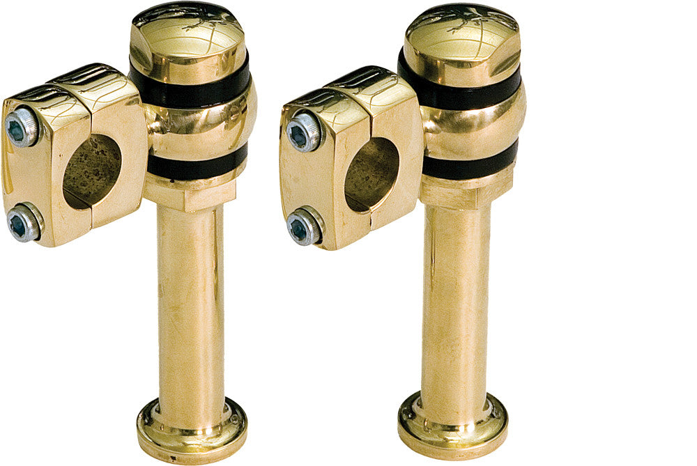 PAUGHCOOffset Post Style Risers Brass 5"X2" Off Set354-1BR