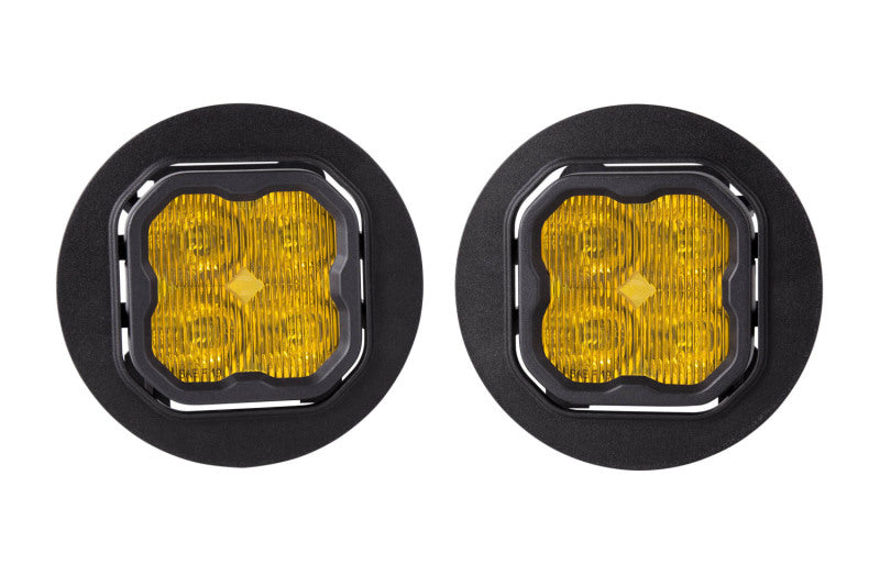 Diode Dynamics SS3 Type OB LED Fog Light Kit Sport - Yellow SAE Fog DD6637