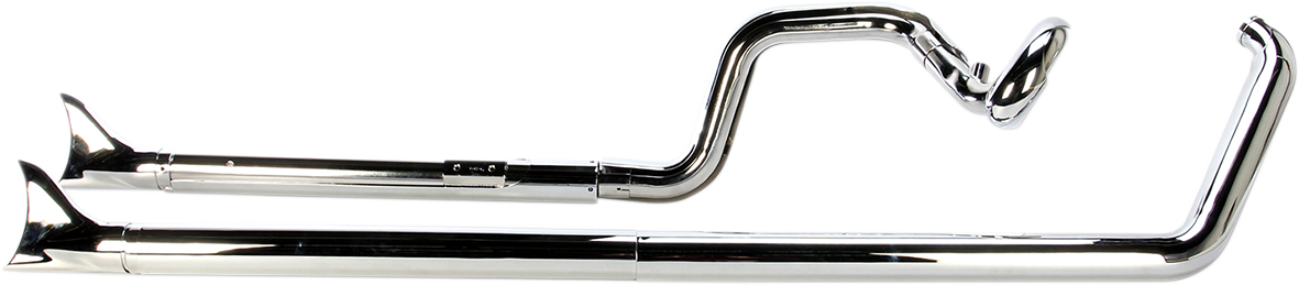 COBRA True Dual Exhaust - Fishtail Softail 2007-2011 6988