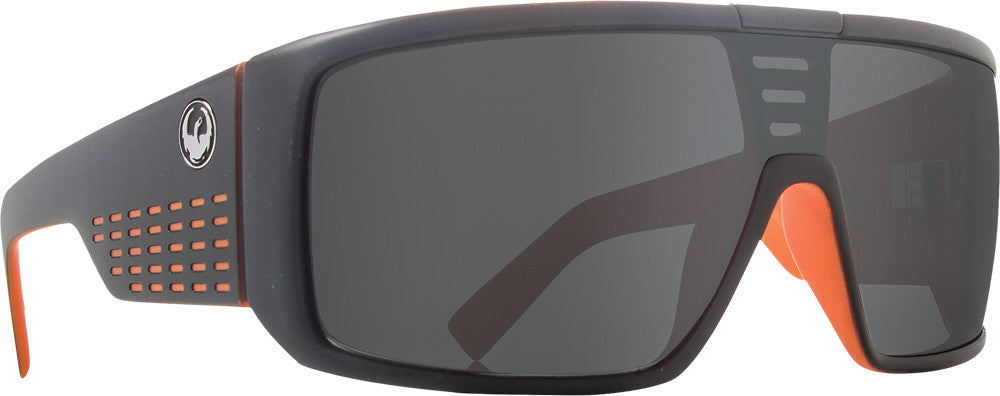DRAGON Domo Sunglasses Matte Black/Or Ange W/Grey Lens 720-1898