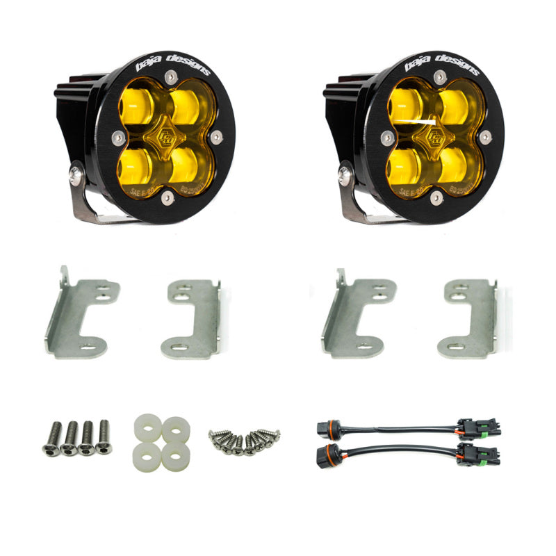 Baja Designs 2007-2018 Wrangler JL Rubicon Sport Fog Light Pocket Kit - Amber 447721