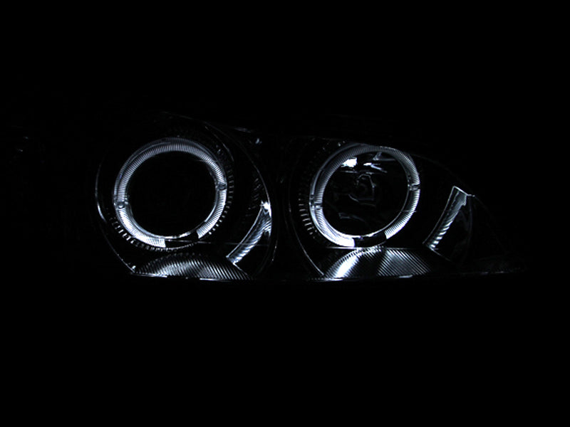 ANZO 2000-2004 Infiniti I30 Projector Headlights w/ Halo Chrome 121078