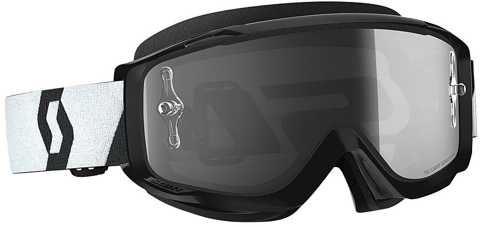 SCOTT Split Otg Goggle Black/White W/Grey Works Lens 268188-1007327