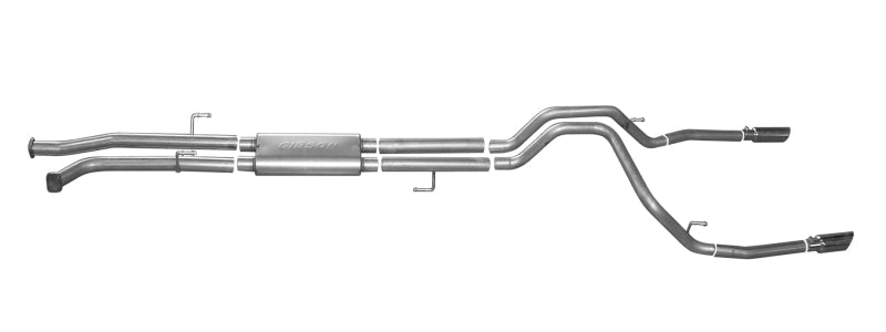 Gibson 10-19 Toyota Tundra SR5 4.6L 2.5in Cat-Back Dual Split Exhaust - Aluminized 7402
