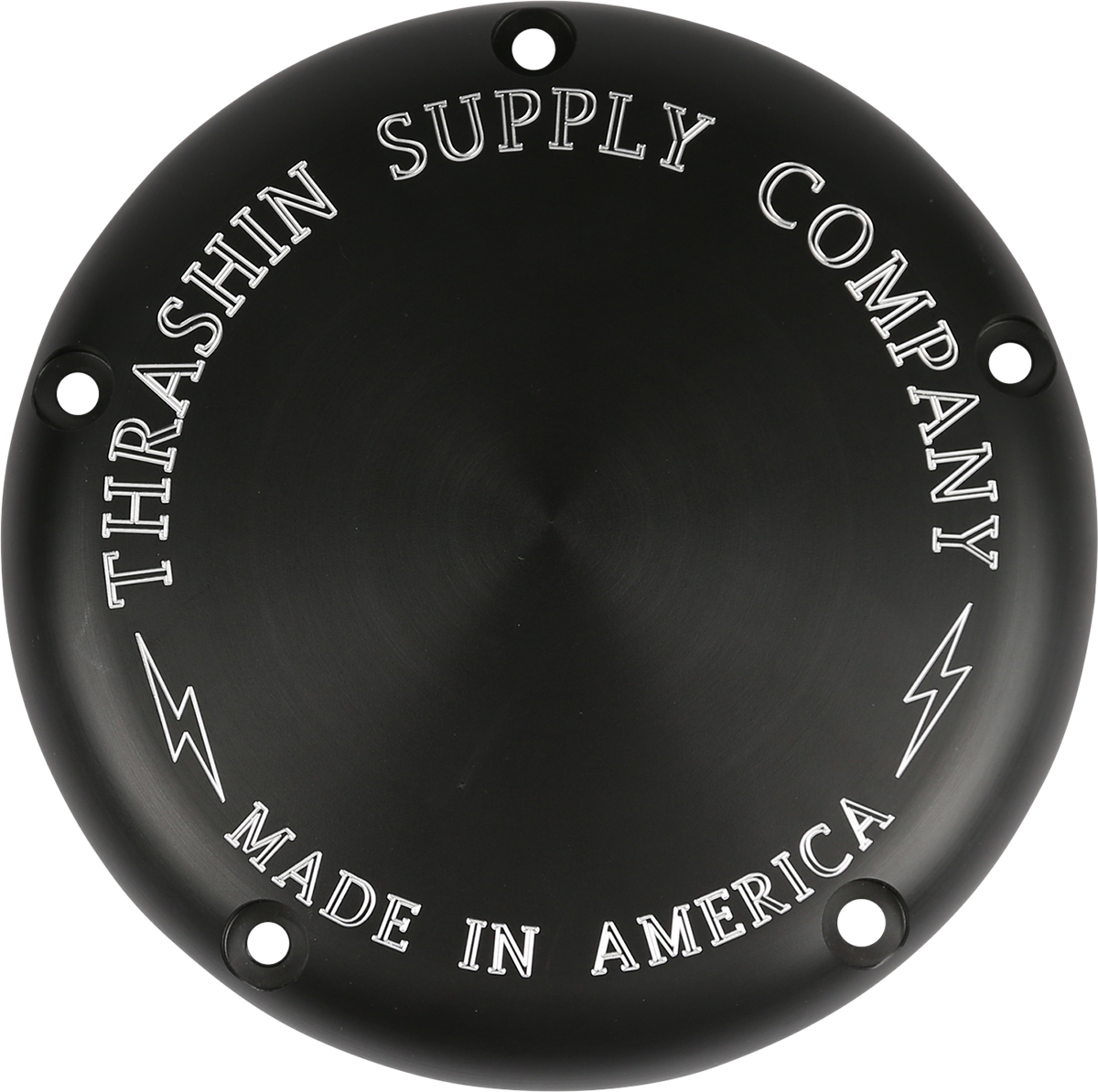 THRASHIN SUPPLY CO. Billet Derby Cover - Black TSC-3014-4