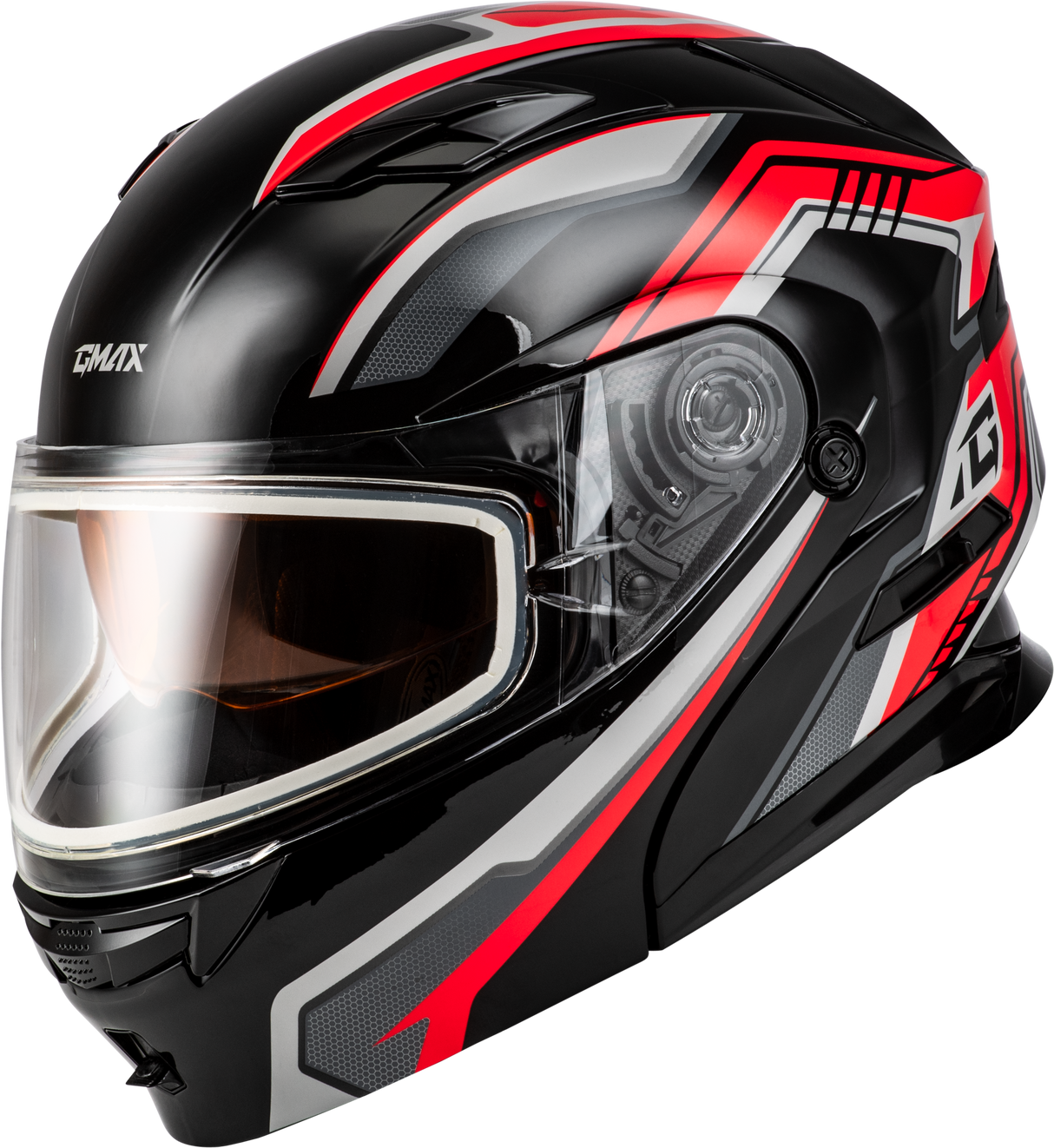 GMAX Md-01s Transistor Snow Helmet Black/Red 2x M20139158