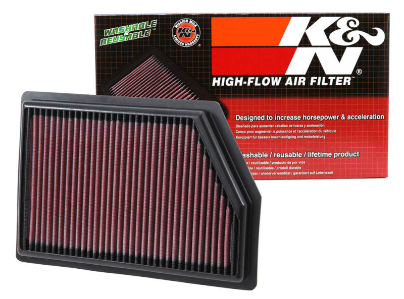 K&N Replacement Panel Air Filter for 2014 Jeep Cherokee 2.4L/3.2L 33-5009