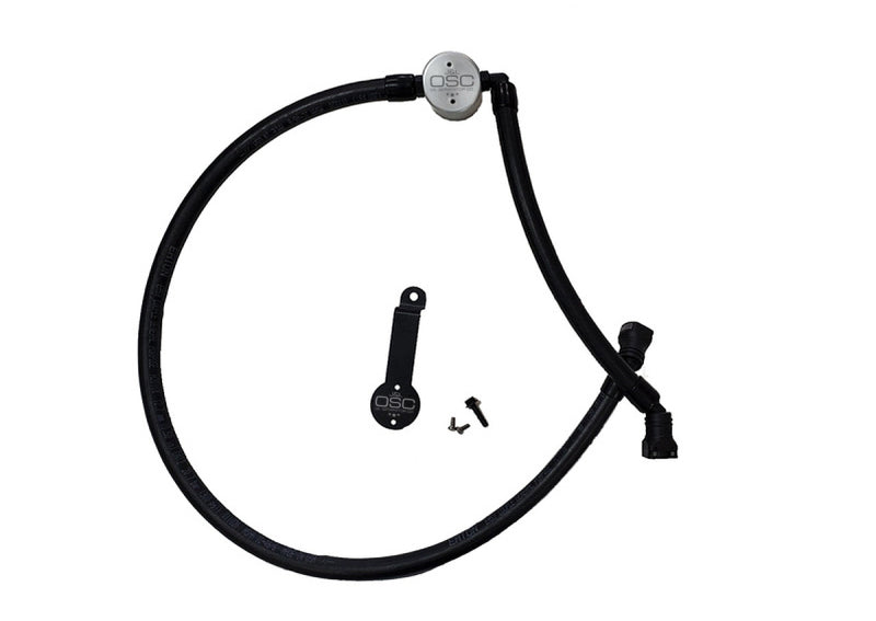 J&L 18-24 Jeep Wrangler JL 3.6L Driver Side Oil Separator 3.0 - Clear Anodized 3069D-C