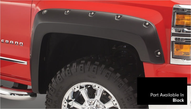 Bushwacker 16-18 Chevy Silverado 1500 Fleetside Pocket Style Flares 4pc 69.3in Bed - Black 40959-34