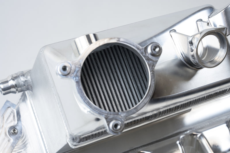 CSF BMW M2/M3/M4 S58 Comp & Non-Comp (G8X) Charge-Air Cooler Manifold - Thermal Dispersion Black 8233B