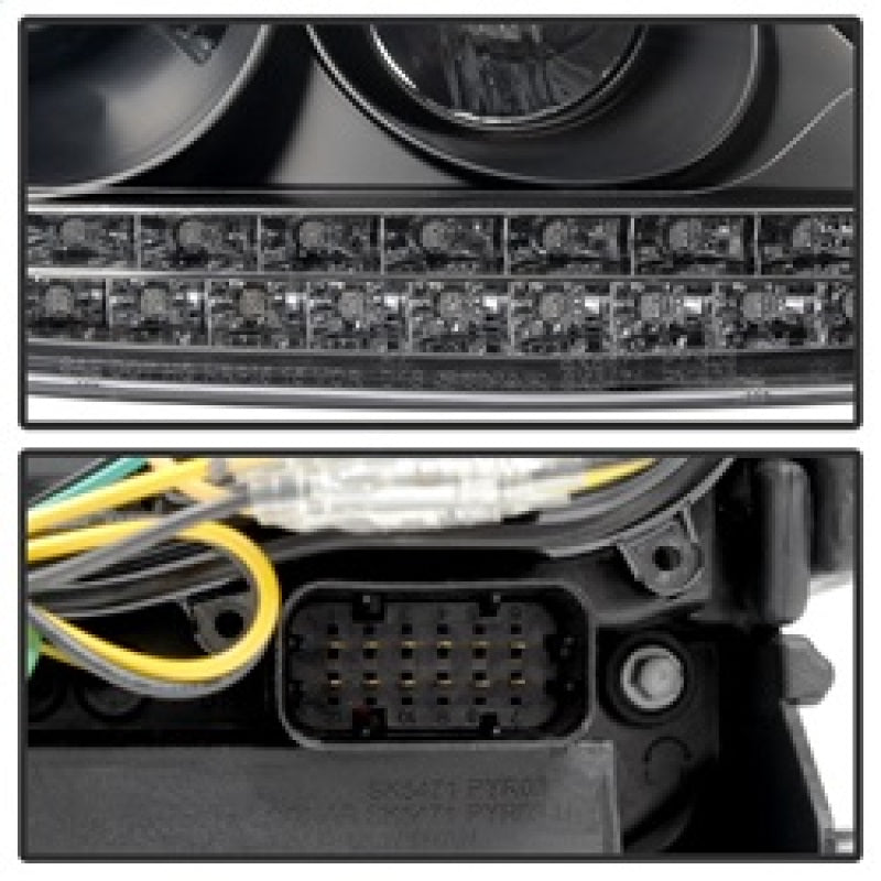 Spyder Porsche Cayenne 03-06 Projector Xenon/HID Model- DRL LED Blk PRO-YD-PCAY03-HID-DRL-BK 5080967
