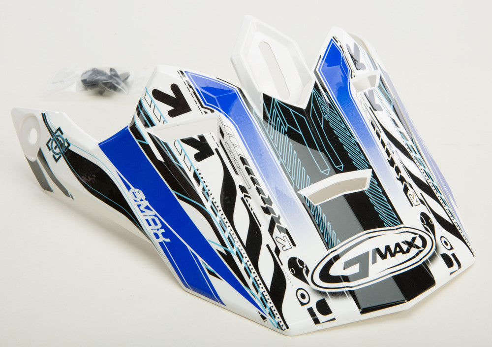 GMAX Visor Gm76x Xenotron White/Neon Blue Tc-2 G076042
