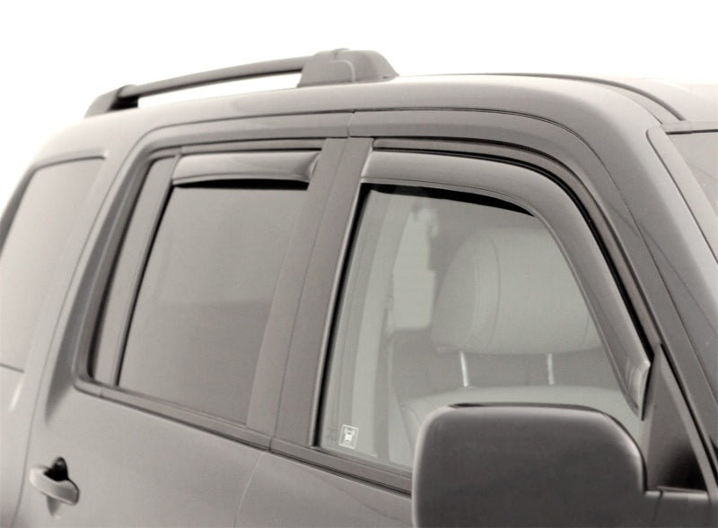 AVS 09-15 Honda Pilot Ventvisor In-Channel Front & Rear Window Deflectors 4pc - Smoke 194084