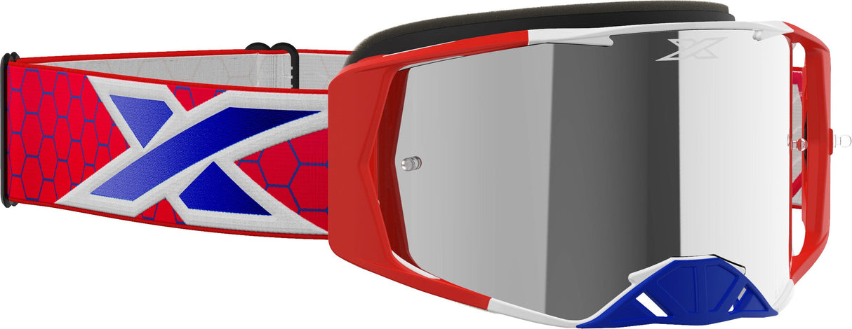 EKS BRAND Lucid Goggle Patriot W/Silver Mirror 067-11030
