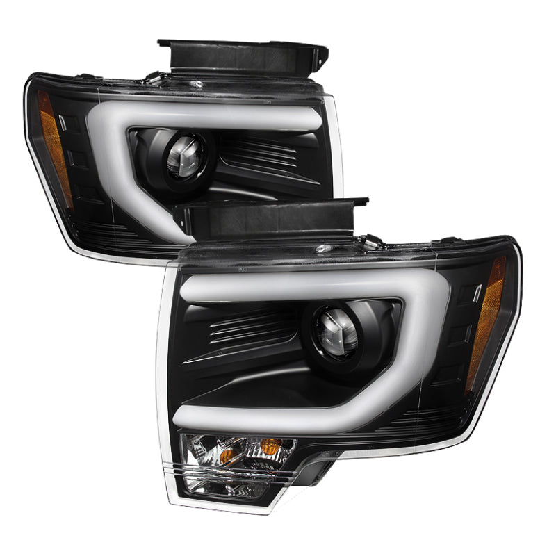 Spyder Ford F150 09-14 Projector Headlights Halogen Model- Light Bar DRL Blk PRO-YD-FF15009-LBDRL-BK 5077592