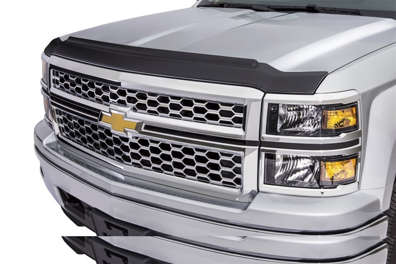 AVS 15-18 Chevy Silverado 2500 Aeroskin II Textured Low Profile Hood Shield - Black 436087