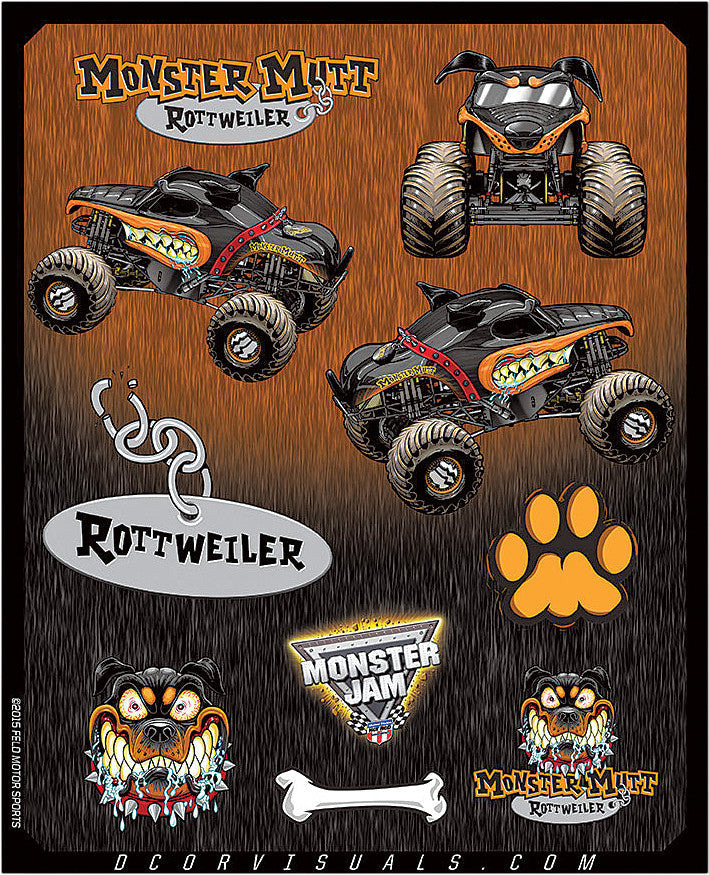 D-COR Monster Jam Decal Sheet 40-90-204