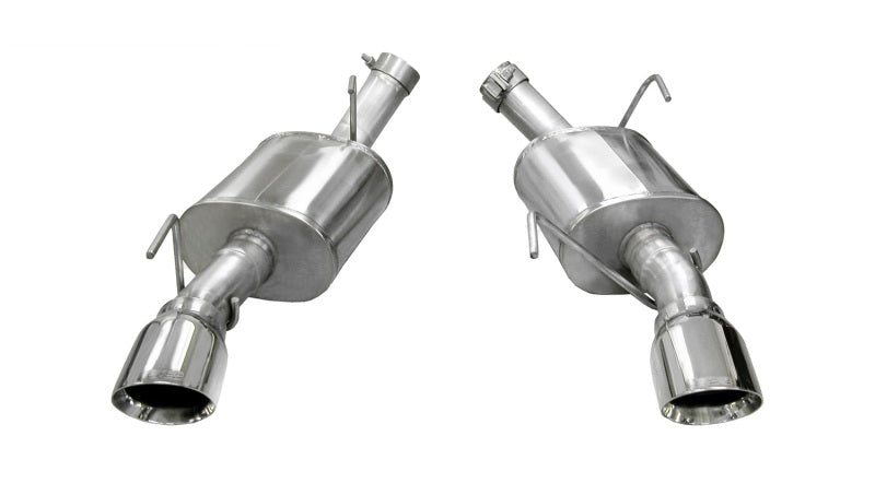 Corsa 05-10 Ford Mustang Shelby GT500 5.4L V8 Polished Xtreme Axle-Back Exhaust 14314