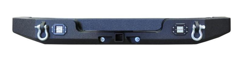 DV8 Offroad 07-18 Jeep Wrangler JK Full Length Rear Bumper w/ Light Holes RBSTTB-11