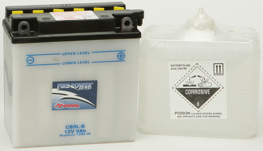 MARSHALLSBattery W/Acid Cb9l-B Fire PowerCB9L-B~MAR