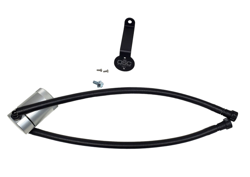 J&L 20-24 Chevy Silverado/GMC Sierra 2500/3500 6.6L Drivers Side Oil Separator 3.0 - Clear Anodi 3089D-C