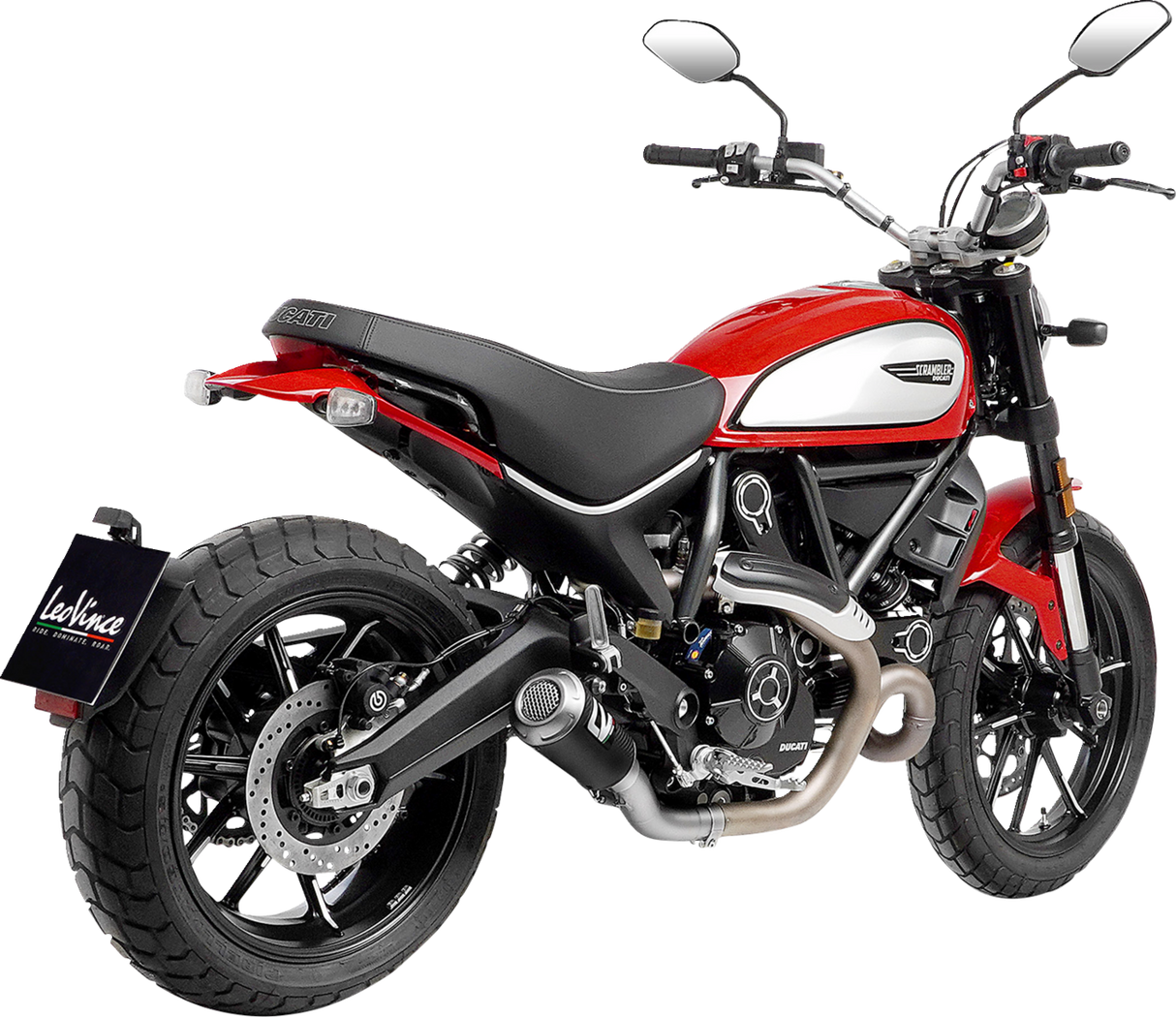 LEOVINCE LV-10 Slip-On Muffler - Carbon Fiber Scrambler 2021-2022 15250C