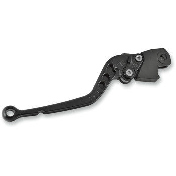 POWERSTANDS RACING Clutch Lever - Long - Black Ninja 250/300 00-00477-22
