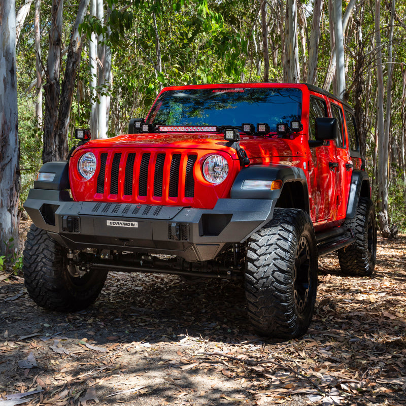 Go Rhino 07-20 Jeep Wrangler JL/JLU/JK/JKU/Gladiator JT Trailline Front Full Width Bumper 230121T