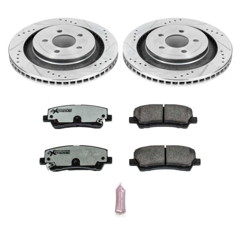 Power Stop 15-19 Ford Mustang Rear Z26 Street Warrior Brake Kit K6812-26