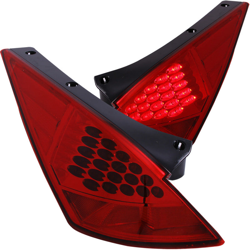 ANZO 2003-2005 Nissan 350Z LED Taillights Red 321083
