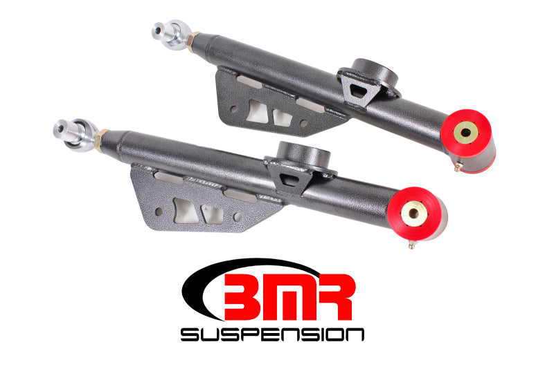 BMR 79-98 Fox Mustang Single Adj. Lower Control Arms / Rod End (Polyurethane) - Black Hammertone TCA049H
