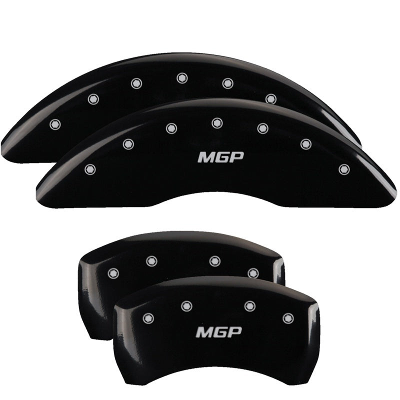 MGP 4 Caliper Covers Engraved Front 2015/Mustang Engraved Rear 2015/Bar & Pony ylw finish black ch 10202SMB2YL