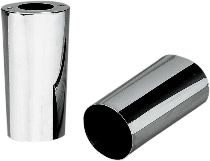 DRAG SPECIALTIES Cubiertas deslizantes de horquilla - Cromadas - Lisas - Longitud original - Reemplazo Número OEM 45964-86 74537