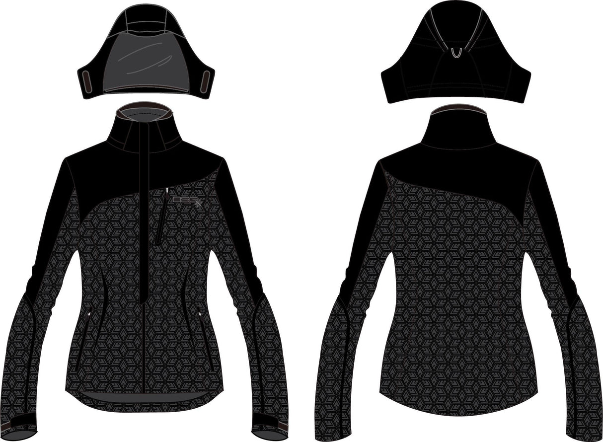 DSG Malea Softshell Jacket Black Snowflake 4x 98912