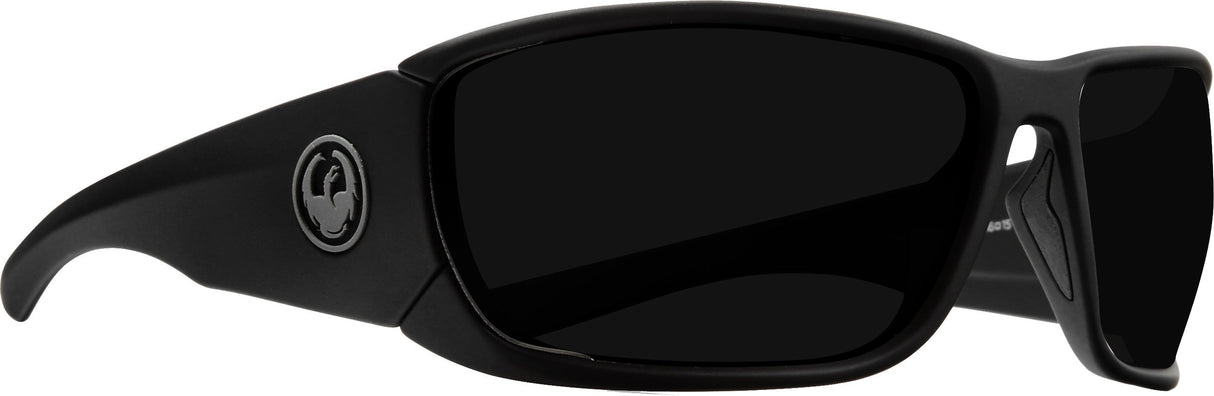 DRAGON Tow In Sunglasses Matte Black H2o W/Smoke Polar Lens 351626615003