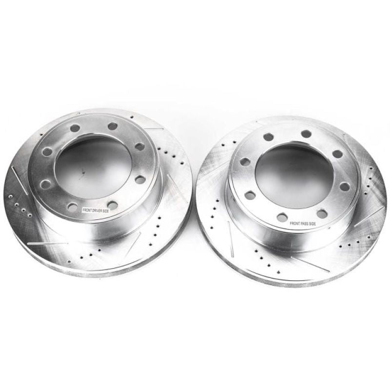 Power Stop 00-05 Ford Excursion Front Evolution Drilled & Slotted Rotors - Pair AR8580XPR