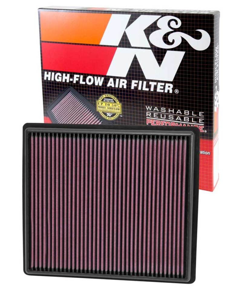 K&N Replacement Air Filter - Panel for 13 Chevrolet Malibu 2.5L/2.0L 33-2497