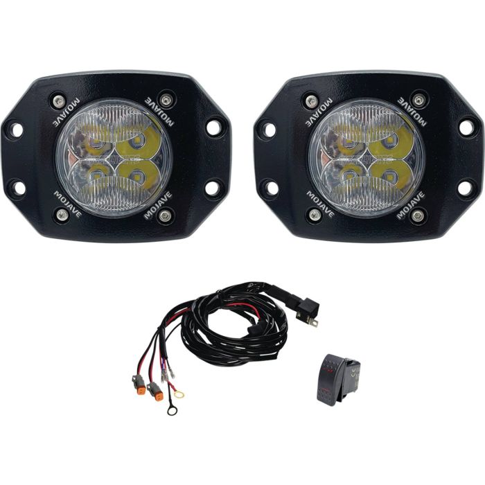 Tiger Lighting Dual Led 3 Flushmount Mojave Light Kit 872705