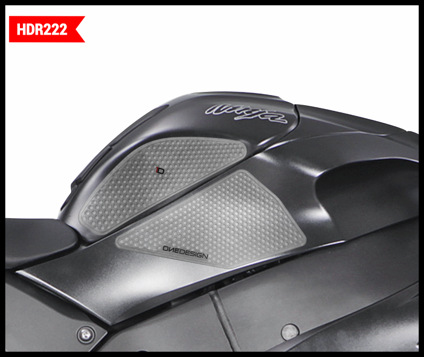 ONE EMBLEMSHdr Tank Side Pad Clear KawHDR222