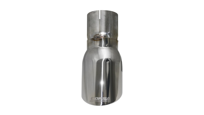 Corsa Single Universal 3.0in Inlet / 4in Outlet Polished Pro-Series Tip Kit TK006
